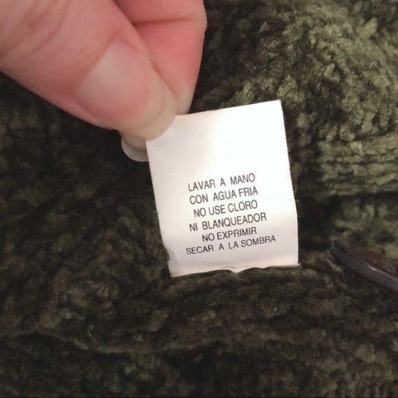 Surya Olive Green Long Sleeve Cardigan Sweater M - Picture 6 of 6